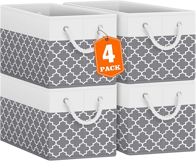 Fab totes Storage Bins, Foldable Storage Baskets by Fabtotes