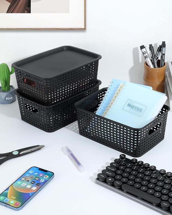 AREYZIN Storage Bins Plastic Storage Baskets - Image 8