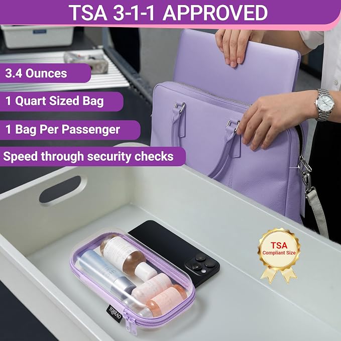 3 Pack Hard Sided Clear Zipper Case - Image 7