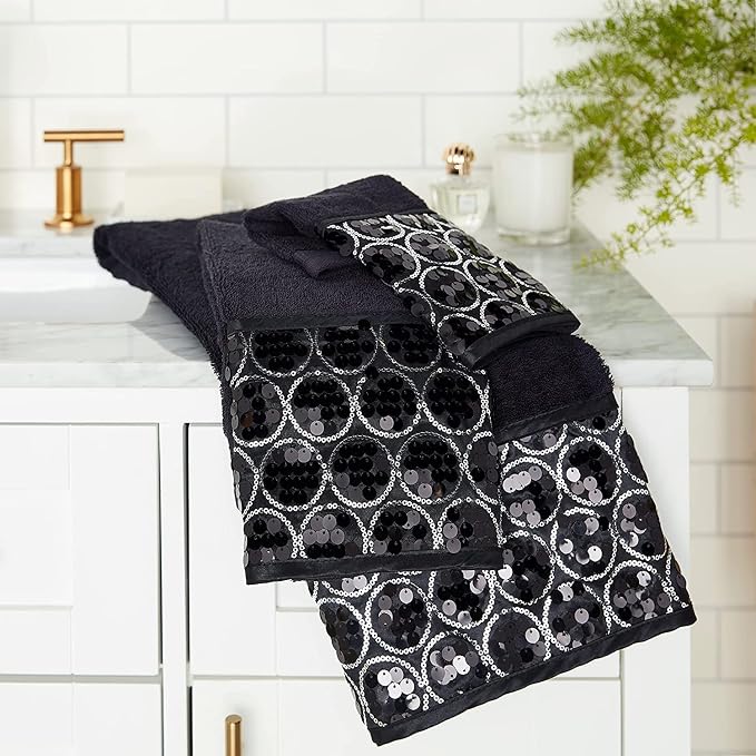 Zahari Home Sinatra Modern Bathroom Towel Set 3 Piece Towel Bath Towel - Image 6