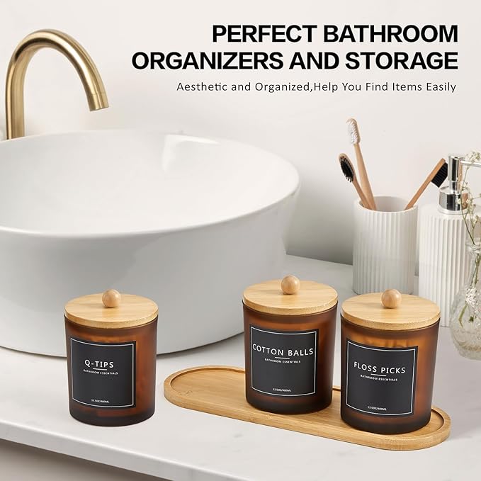 3 Pack Qtip Holder Bathroom Set - Image 5