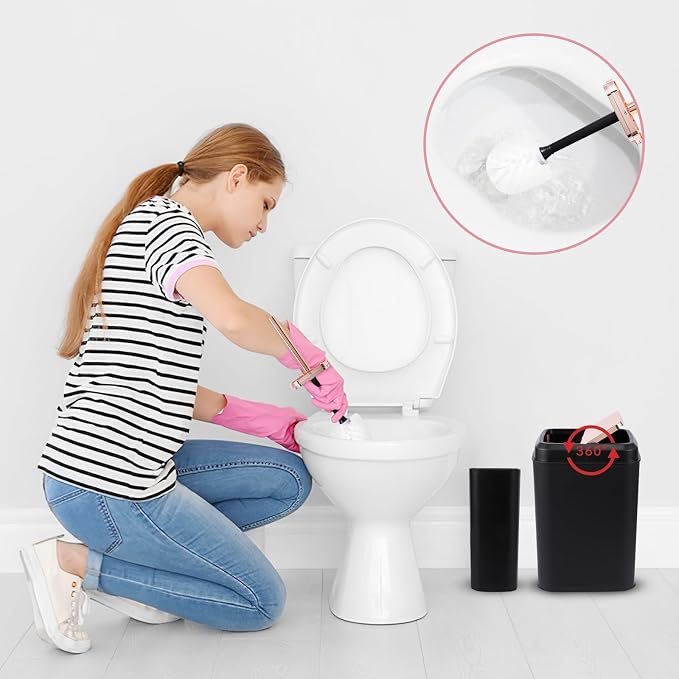 Black Bathroom Accessories, 9-Piece Black Bathroom Set - Image 4