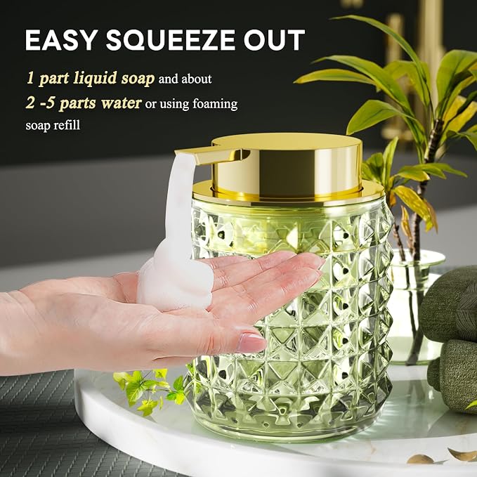 Bathroom Accessory Set with Plastic Wicker Basket, Glass Bathroom Accessories - Image 7