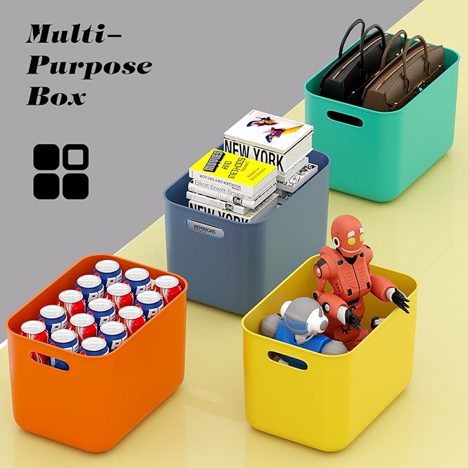 OWill 4-Pack 22L Plastic Storage Bins and Baskets - Image 6