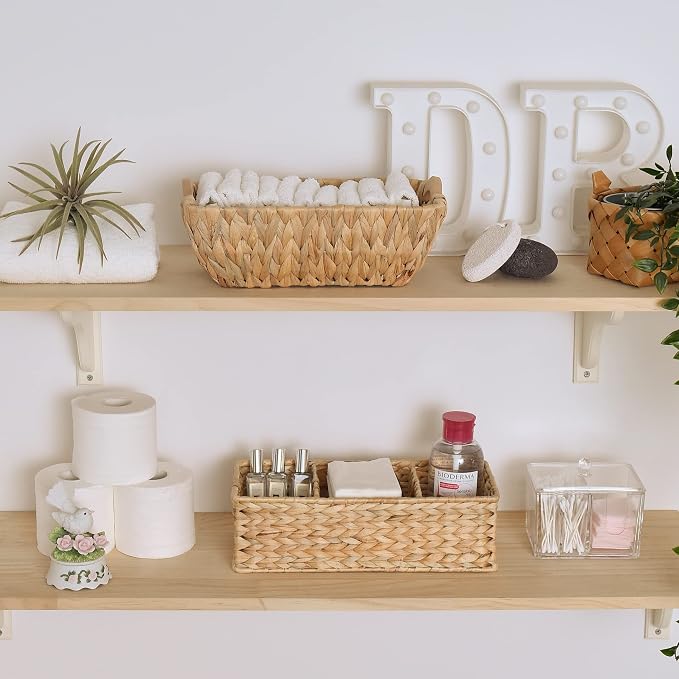 StorageWorks Wicker Basket Tank Topper, Wicker Storage Basket - Image 2