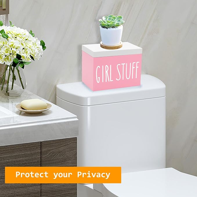 Tampon Holder for Bathroom, Feminine Product Organizer Pad Case Holder - Image 5