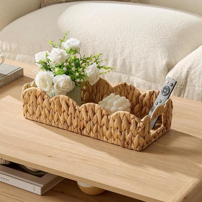 YANGQIHOME Toilet Paper Basket, Water Hyacinth Toilet Tank Basket - Image 4