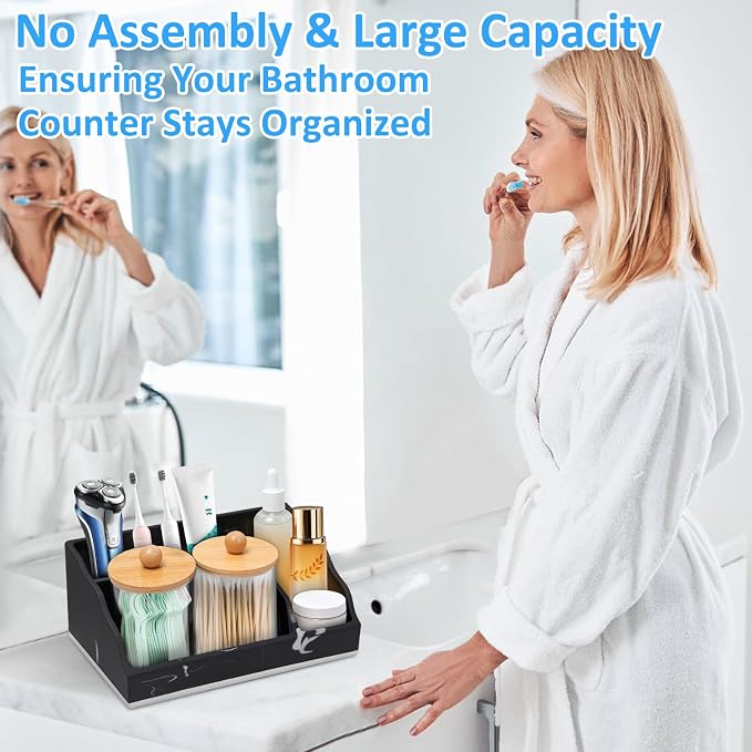 Bathroom Counter Organizer, Bathroom Organizer Countertop Toothbrush and - Image 8