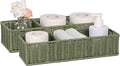 Toilet Paper Basket Decor: Sage Green Water-Resistant Organizer by UPINFREE