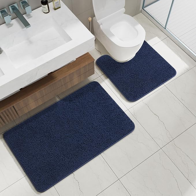 AROGAN Bathroom Rug Sets 2 Piece, Washable Bath Rug, Absorbent Soft Non Slip - Image 8