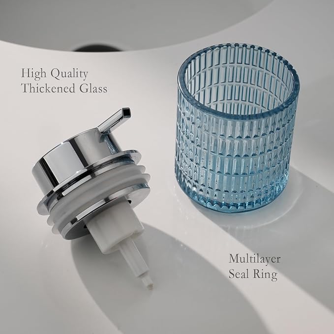 Glass Foam Soap or Lotion Dispenser, Refillable Liquid Dispenser - Image 5