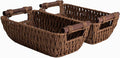 StorageWorks Handwoven Small Wicker Baskets, Round Paper Rope Storage Baskets by StorageWorks