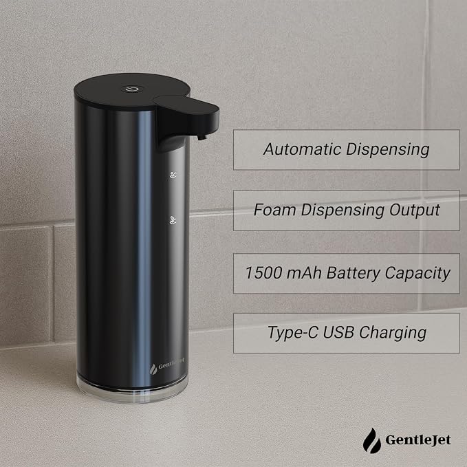EasyFoam Automatic Foaming Soap Dispenser – Touchless Sensor, USB-C Rechargeable - Image 5