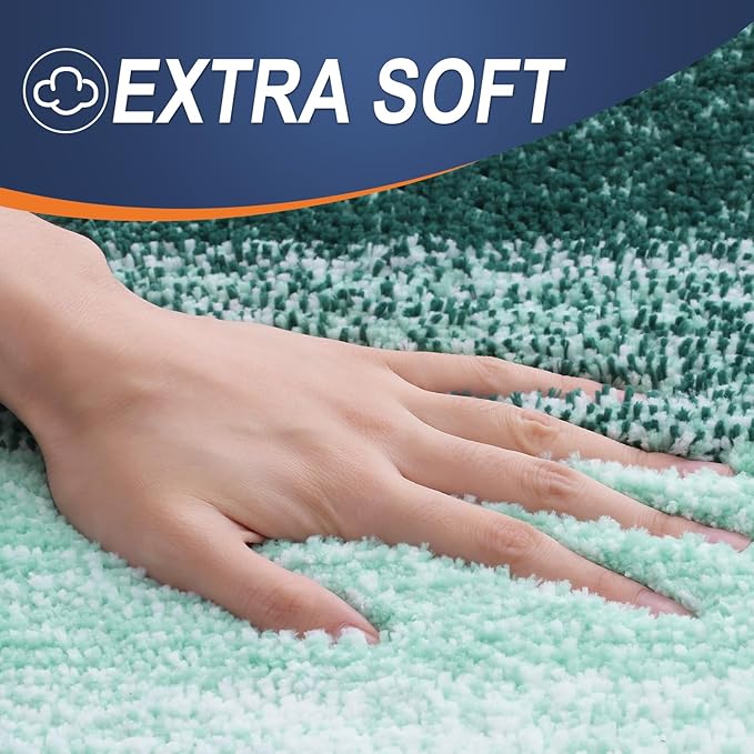OLANLY Bathroom Rugs Sets 3 Piece, Soft Absorbent Microfiber Bath Mats and - Image 4