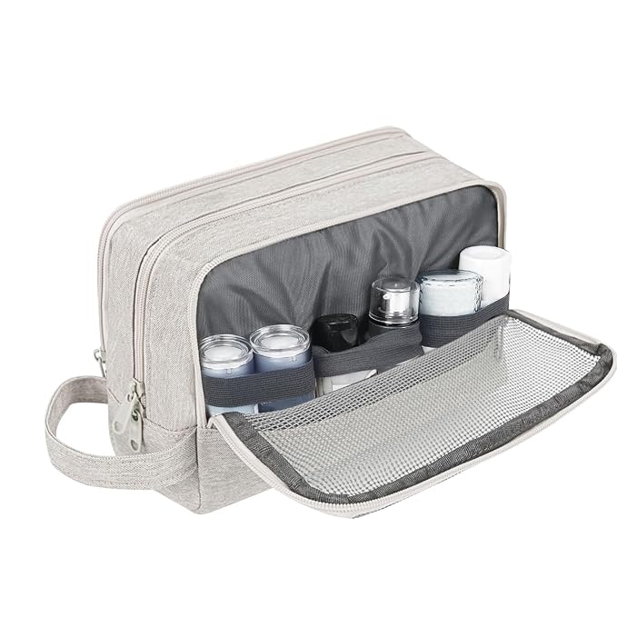Toiletry Bag for Men Hanging Dopp Kit Water Resistant Shaving Bag Small - Image 6
