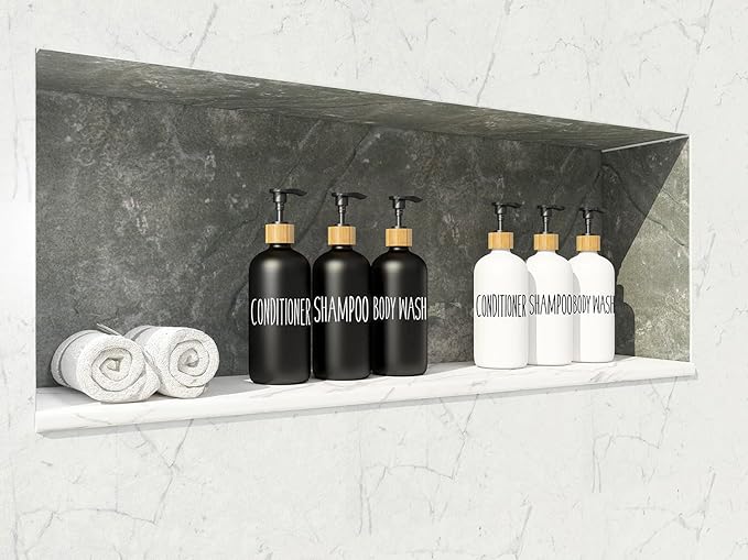 Shampoo and Conditioner Dispenser Set - Image 4