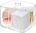 KIMCHOMERSE Qtip Holder, 4 Compartments Bathroom Canisters by KIMCHOMERSE