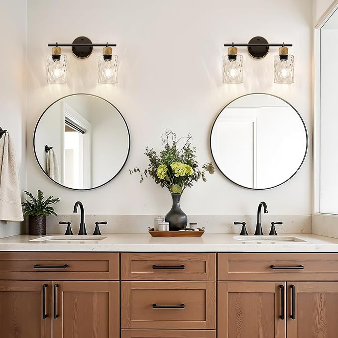 Bathroom Light Fixtures, 2-Light Coastal Vanity Lights - Image 3