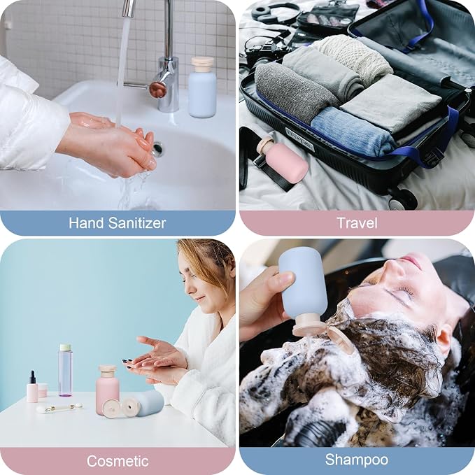 Travel Shampoo Bottle, Empty Plastic Squeeze Bottles 3.4oz - Image 3