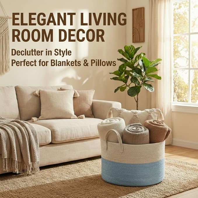 115L Extra Large Blanket Basket - Image 2
