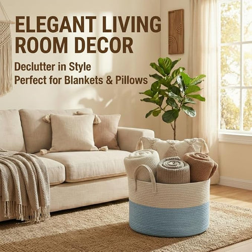 115L Extra Large Blanket Basket - Image 2