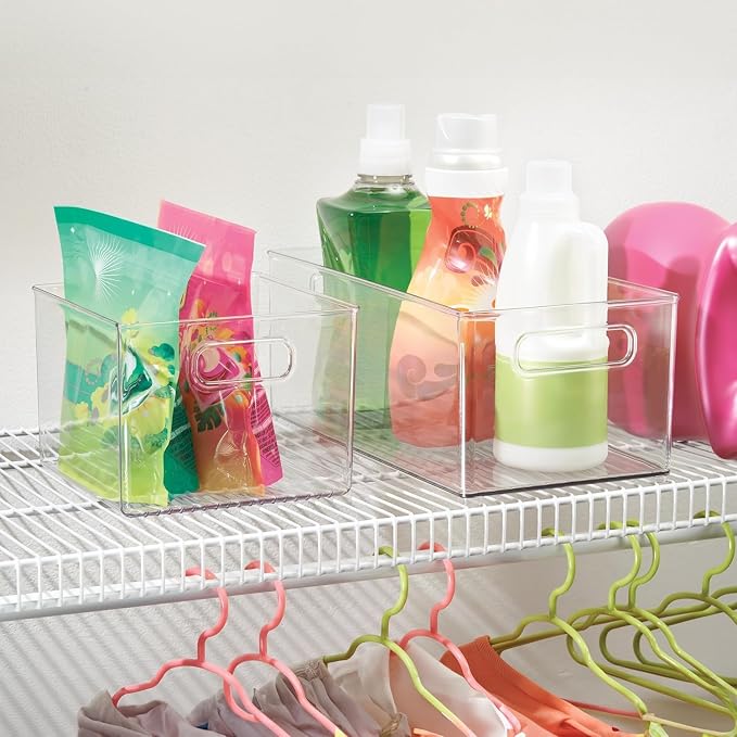 4-Pack Clear Plastic Storage Bins - Image 5