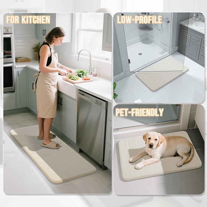 Yimobra Memory Foam Bath Mat Set 2 Piece - Image 6