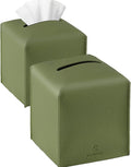 Tissue Box Cover, Jeethemy Square PU Leather Tissue Box Holder, Modern Tissue by Jeethemy