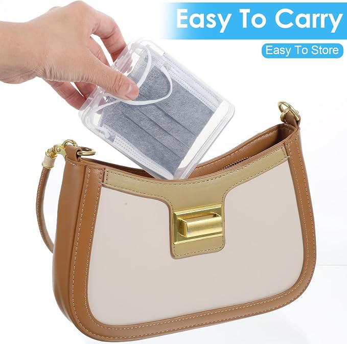 Portable Travel Cotton Pad Holder 3 Pcs Travel Qtips Case Cotton Pad Holder - Image 5
