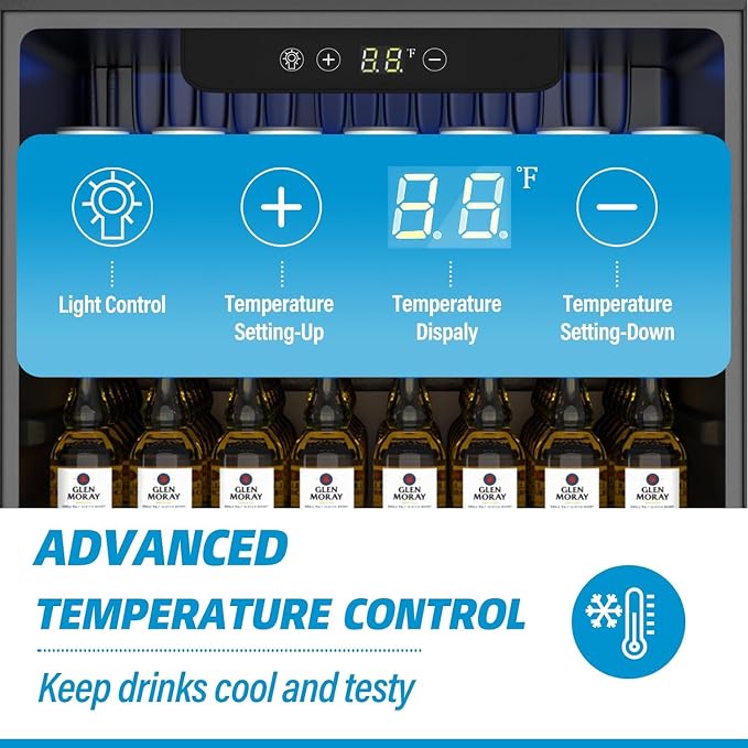 Beverage Refrigerator, 1.6 Cubic Feet/70 Can Fridge - Image 6