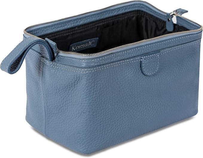 KomalC Premium Buffalo Leather Toiletry Bag - Image 4