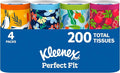 Kleenex Perfect Fit Facial Tissues, 4 Cannisters, 50 Tissues per Can, Packaging by Kleenex%C2%AE