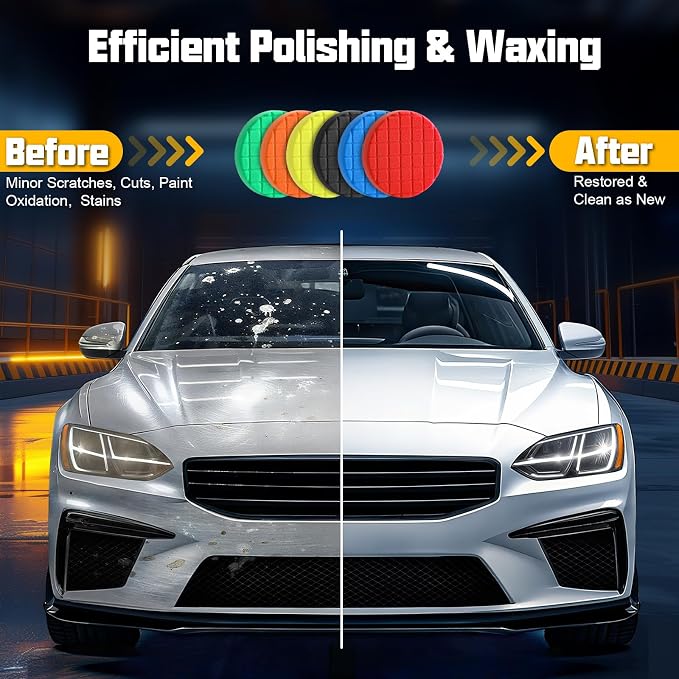 6 PCS Buffing Polishing Pad, 5.5 Inch Buffing Pads - Image 5