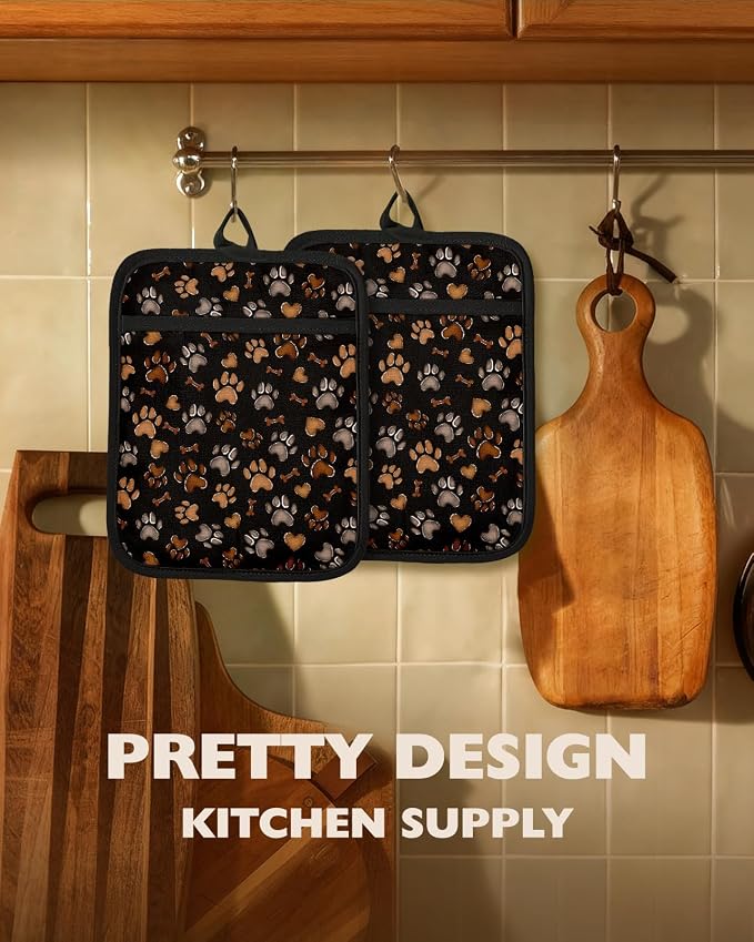 Slohif Silcone Paw Pot Holders for Kitchen - Image 5