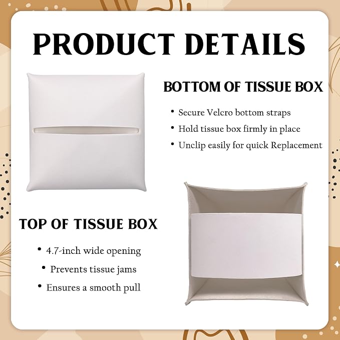 Southwestern Aztec Design Tissue Box Cover - Image 3