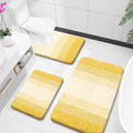 OLANLY Bathroom Rugs Sets 3 Piece, Soft Absorbent Microfiber Bath Mats and by OLANLY