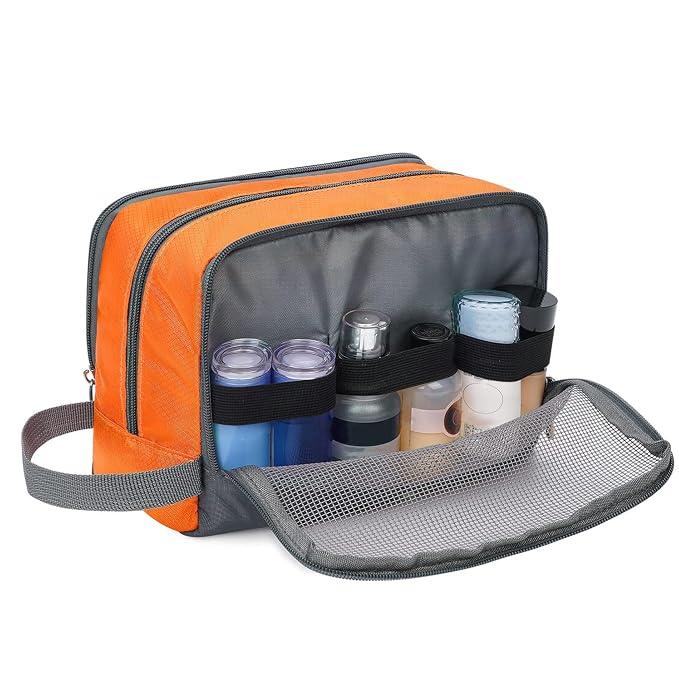 Toiletry Bag for Men/Women Hanging Dopp Kit Water Resistant Shaving Bag Small - Image 7