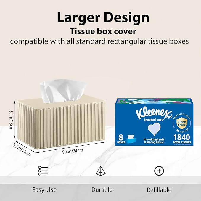 Fanousy Large Tissue Box Cover Rectangular - Image 3