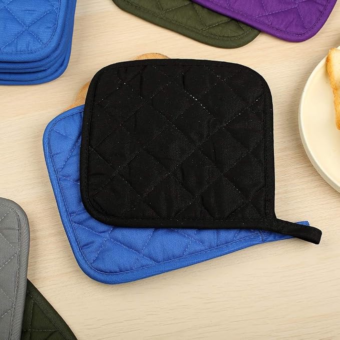 6 Pack Potholders Kitchen Pot Holders Set, Cotton Pot Holders - Image 9
