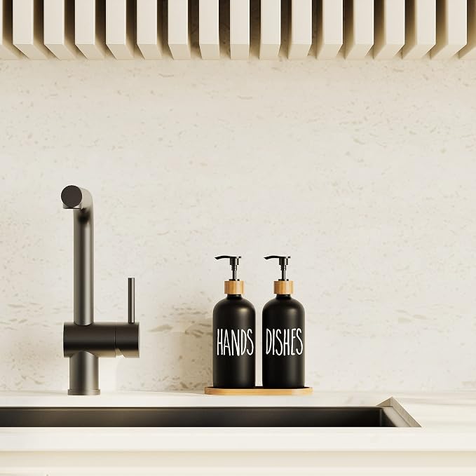Glass Soap Dispenser for Kitchen Sink and Bathroom - Image 3