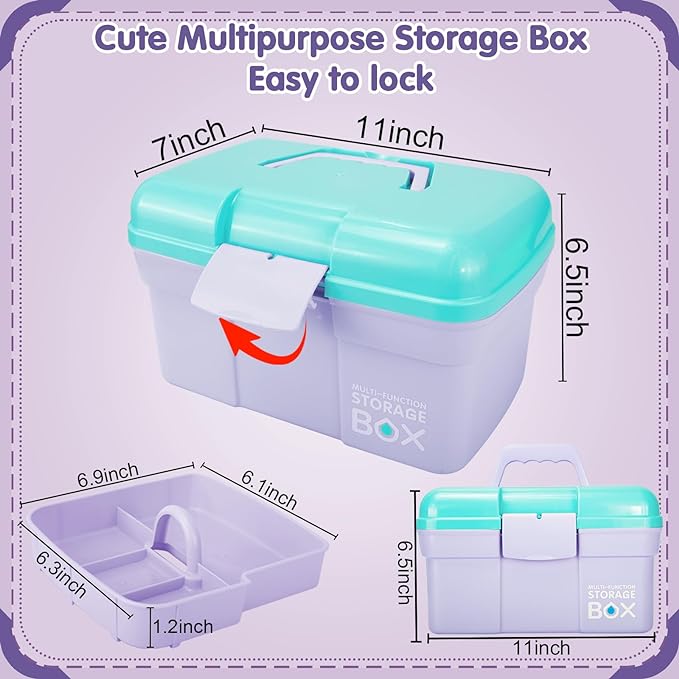 11in Mutipurpose Storage Box Organizer - Image 2