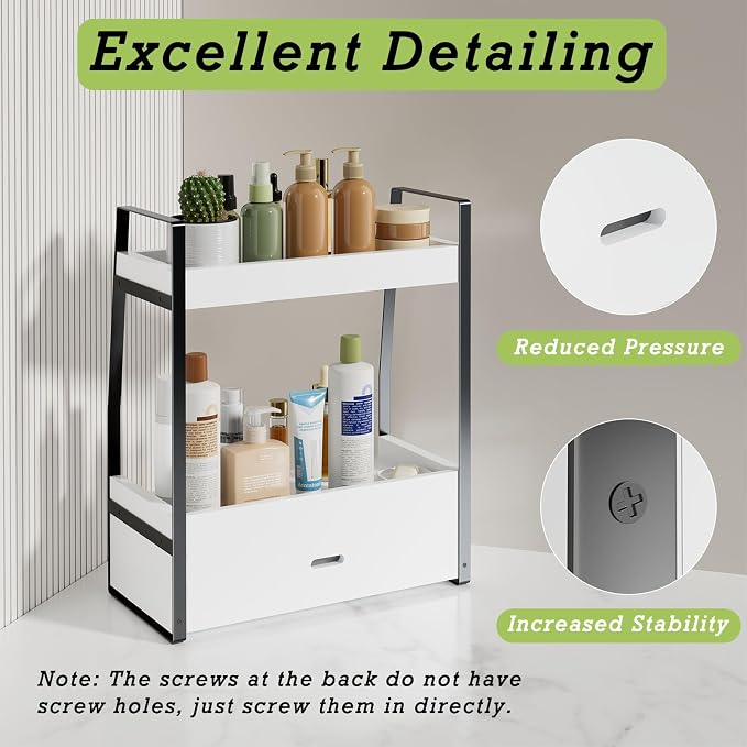 2-Tier Bathroom Organizer Countertop, Bathroom Sink Organizer Countertop - Image 4