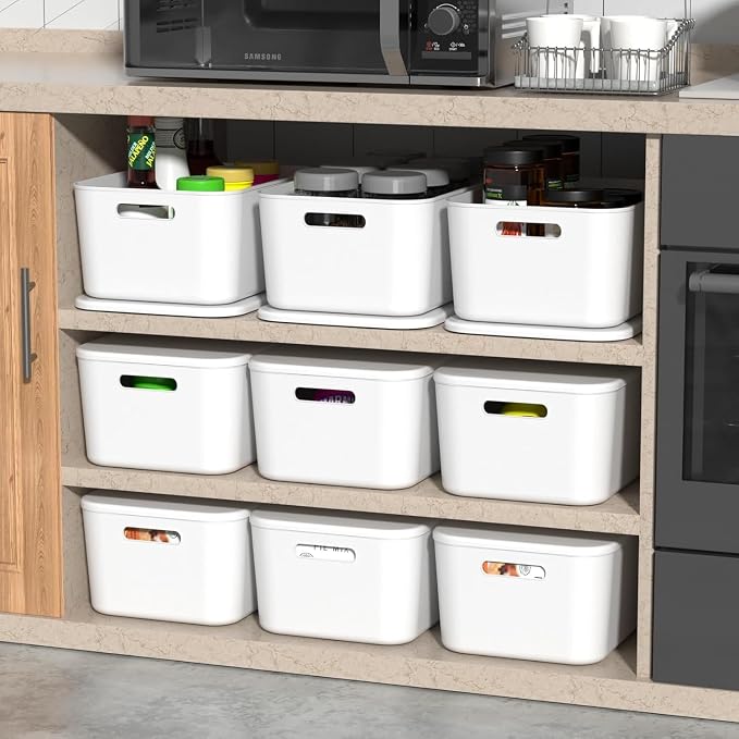 Ytteve White 2-Pack Large Plastic Storage Bins - Image 3