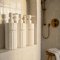 Stylish Shampoo and Conditioner Dispenser Set of 3 by KIBAGA