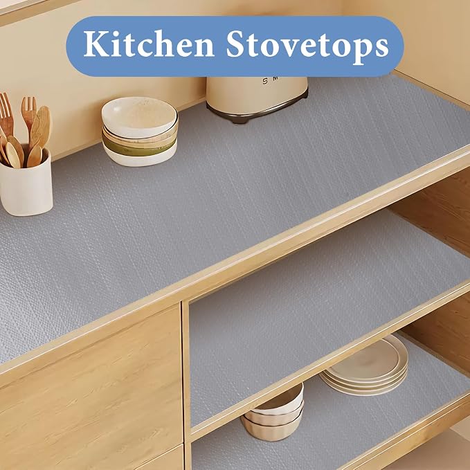 Shelf Liners for Kitchen Cabinets Non Adhesive Drawer Liner 17in x 20FT Pure - Image 5