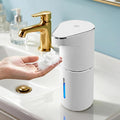 Automatic-Foaming-Soap-Dispenser-Touchless, Type C Rechargeable White Hand Soap by Hyvesan