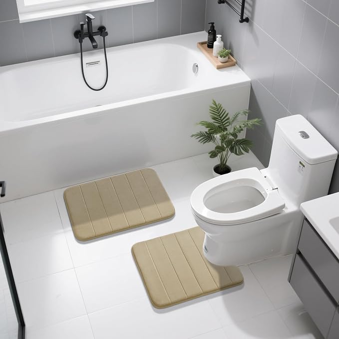 Yimobra U-Shaped Toilet Bath Mat Set 2 Piece - Image 7