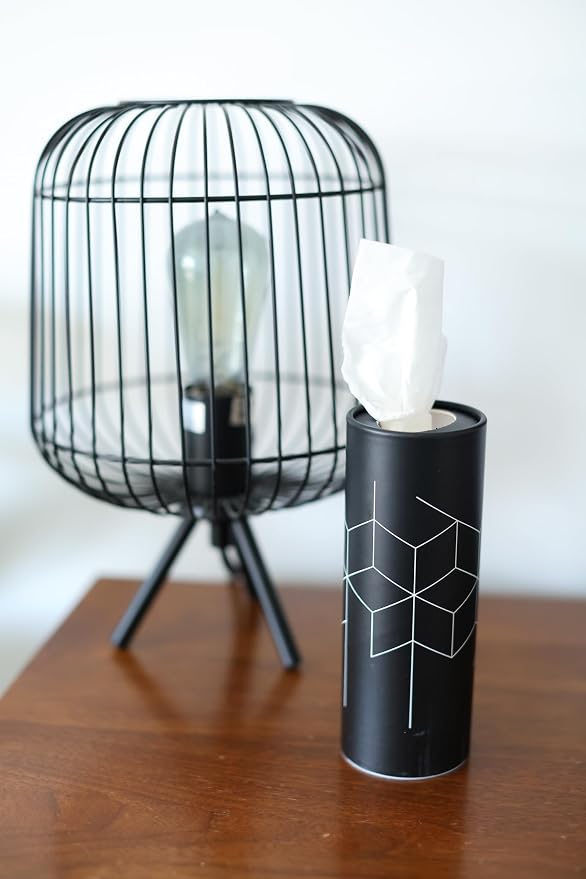 Cylinder Car Facial Tissue Holder, 5 Pack, 50 Tissues Per Cylinder, - Image 3