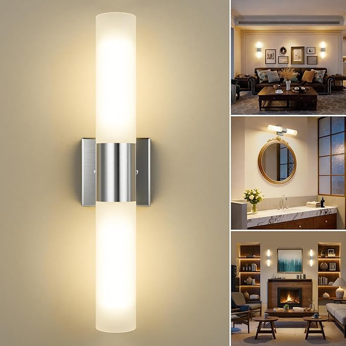 Kalium Bathroom Wall Sconce Fixture, 21 Inch Modern Vanity Lights by Kalium