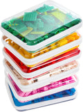 Zippered Pouch Hard, Stackable Storage Bins, Portable Clear Bin Zipper by CoiiJoii